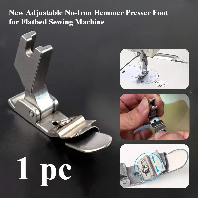 Textile Sewing Machine - قدم تثبيت الحواف قابلة للتعديل بدون