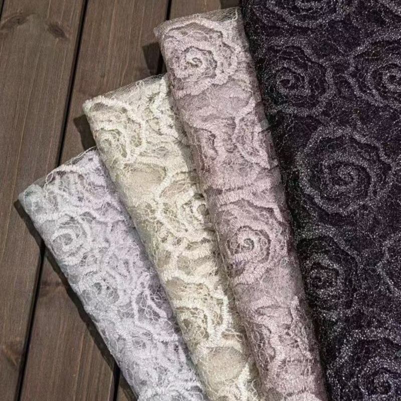 قماش دانتيل مطرز من التول بتطر - مراجعة Sewing Fabric وسعره