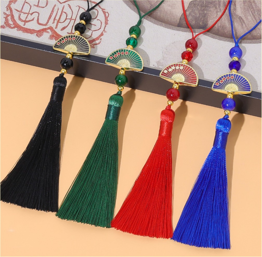 10 قطع من شراشيب المروحة الخرز - مراجعة Vintage Sewing Textile وسعره