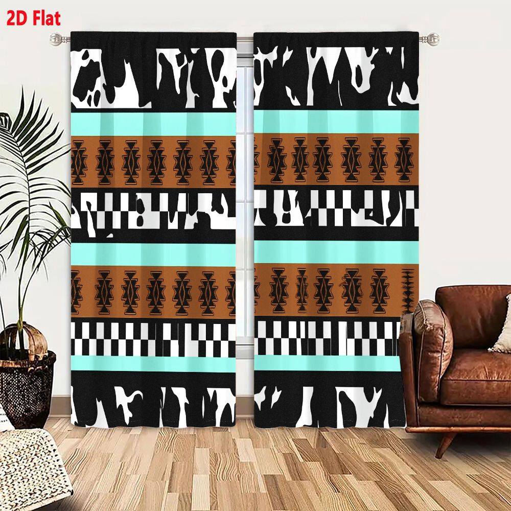 قطعتان من الستائر بنمط هندسي ت - مراجعة Century Textile & Sewing Supply Saskatoon Sk وسعره