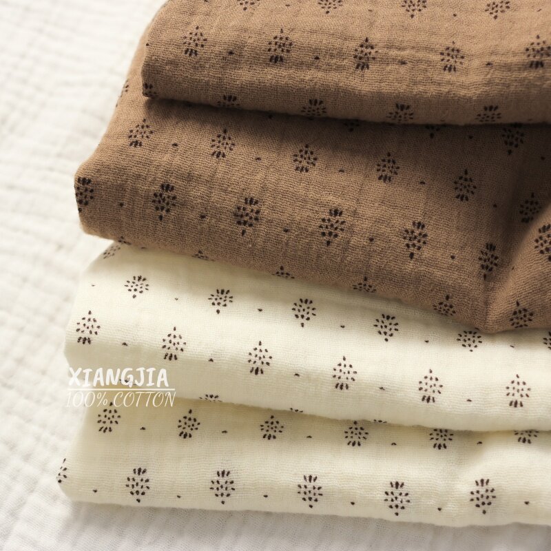 قماش قطني كريب مزدوج الطبقات ب - مراجعة Vintage Sewing Textile وسعره