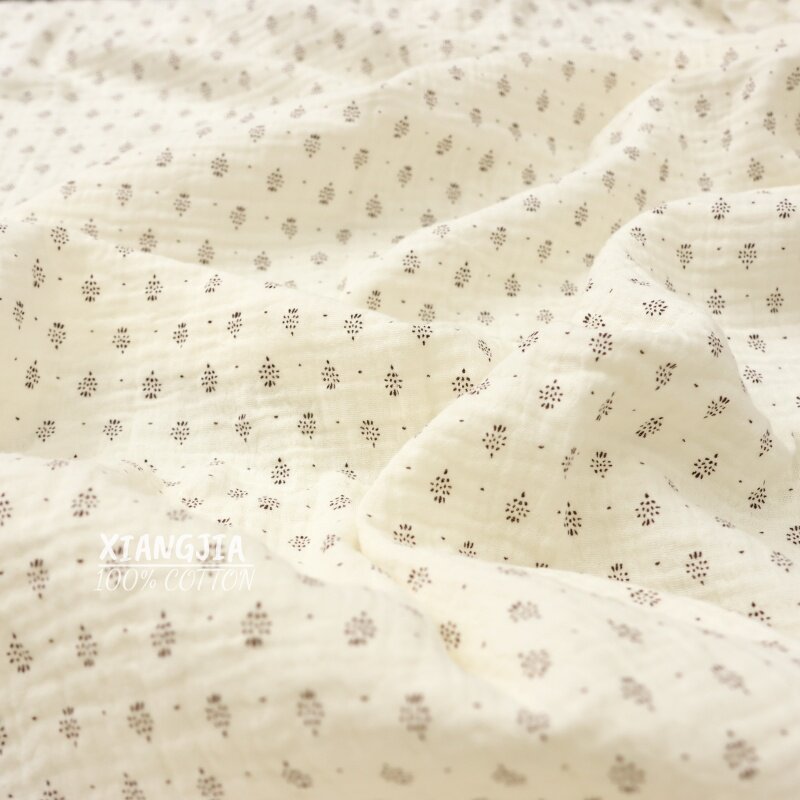قماش قطني كريب مزدوج الطبقات ب - مراجعة Vintage Sewing Textile وسعره
