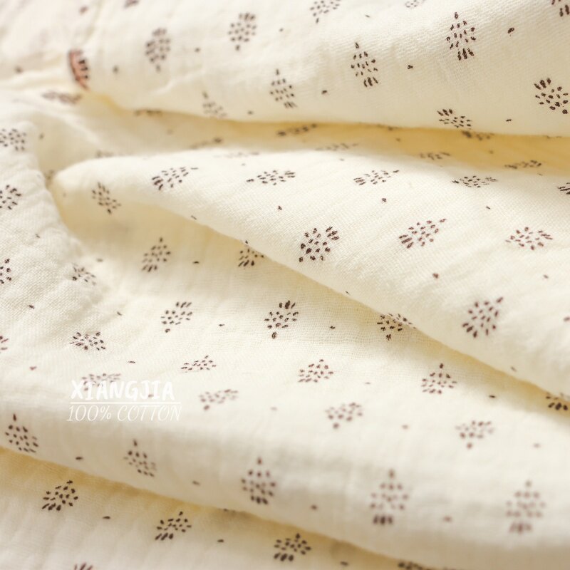 قماش قطني كريب مزدوج الطبقات ب - مراجعة Vintage Sewing Textile وسعره