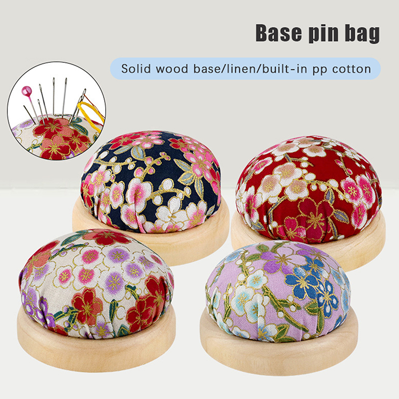 1 قطعة قاعدة الخشب السفلي إبرة - مراجعة Sewing Pin Cushion وسعره
